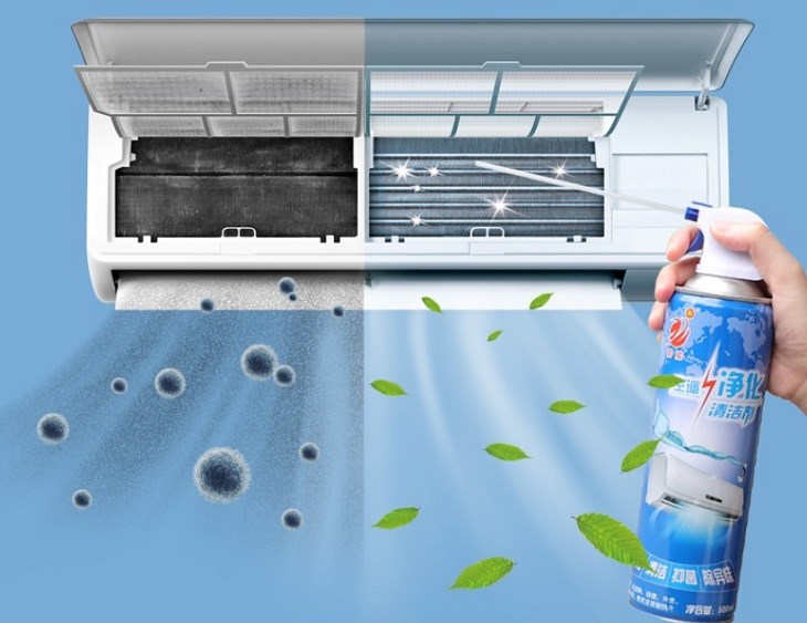 Cách sử dụng dung dịch vệ sinh máy lạnh đúng cách và hiệu quả tại nhà